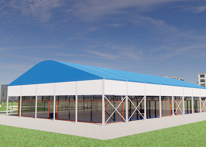 Portable aluminum alloy tent