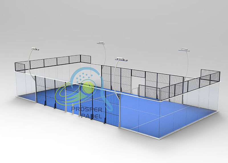 Special-Shaped Steel Pipe Full PanoramicPadel Court JZX-014