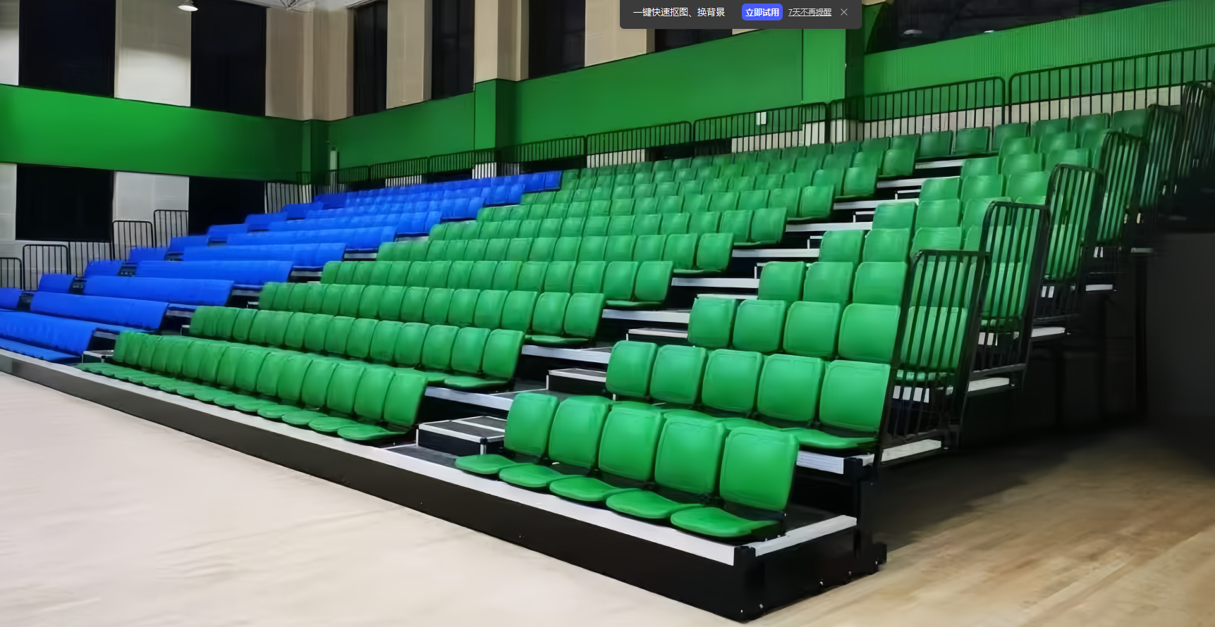 Customized mobile and retractable grandstands in various styles