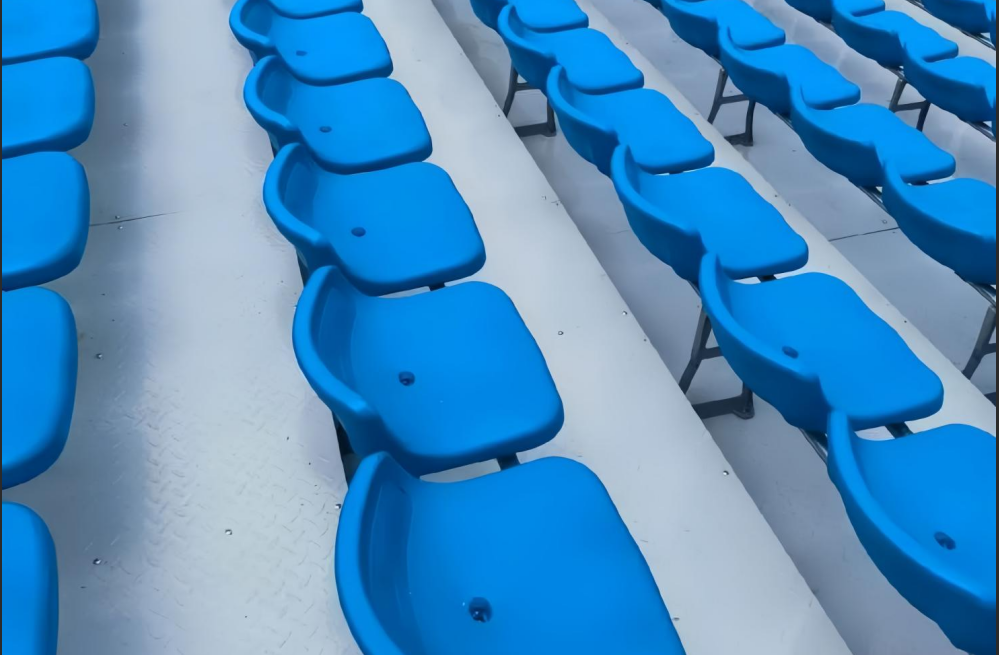 Outdoor fixed grandstand seating