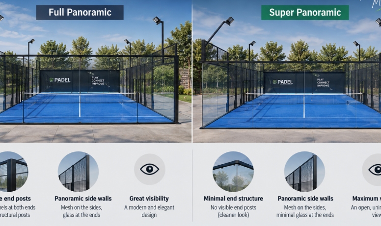 Full Panoramic vs Super Panoramic Padel Court: Which Design Fits Your Venue?